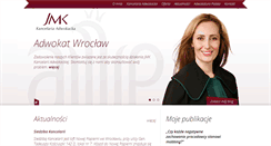 Desktop Screenshot of jmkadwokat.pl