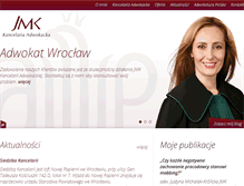 Tablet Screenshot of jmkadwokat.pl